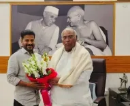 CM Revanth Reddy Wishes Kharge on Birthday