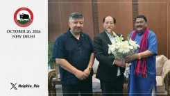 CM Rio meets Union Minister Jual Oram, seeks support for Nagaland film and creative sector