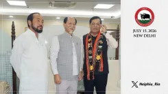 CM Rio Meets Union Minister Sonowal on Nagaland Waterways