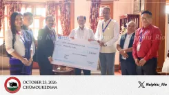 CM Rio thanks SBI Guwahati staff for ₹25 lakh Relief Fund gift