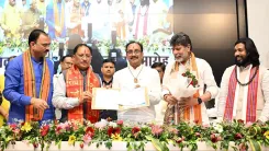 CM Sai attends Chhattisgarh Yoga Commission chief's swearing-in