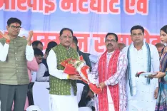 CM Sai attends Nuakhai Bhetghat and Pratibha Samman in Raigarh