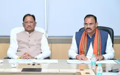 CM Sai Chairs Health & Medical Education Review at Nava Raipur