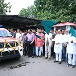 CM Sai flags off DMF-funded ambulance for Dharsiwa