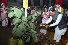 CM Sai joins Karam Puja Parab 2026 at Raipur's Vanvasi Kalyan Ashram