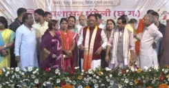 CM Sai Launches Health Camp and Development Works in Mungeli