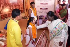 CM Sai Marks Bastar Dussehra as President Murmu Views Tribal Exhibition
