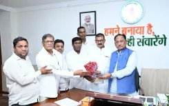 CM Sai Meets Mahasamund Satnami Samaj Delegation in Raipur