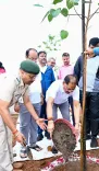 CM Sai Plants Sapling at Chintan Shivir 3.0 for Ek Ped Maa Ke Naam
