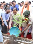 CM Sai Plants Tree Under 'Ek Ped Maa Ke Naam' at Durg School Fest