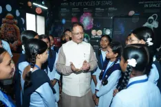 CM Sai Reviews Astronomy Lab at Shala Praveshotsav 2026