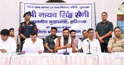 CM Saini Chairs Gurugram Grievance Meet, Directs Officials
