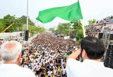 CM Saini Flags Off Anti-Drug Youth Marathon in Yamunanagar