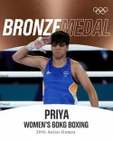 CM Saini Hails Priya Ghanghas's Asian Games Boxing Bronze