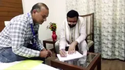 CM Saini Joins Voter List SIR Drive in Narayangarh