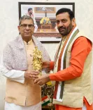 CM Saini Meets Haryana and Punjab Governors at Sant Kabir Kutir
