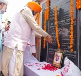 CM Saini Pays Tribute at Ekta Sthal, Madhopur