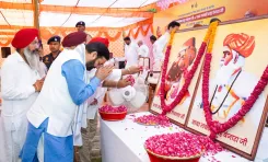 CM Saini Pays Tribute to Baba Makkhan Shah, Bhai Lakhi Shah