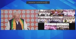 CM Saini shares PM Modi's live address to Seva Yatris on Vadnagar-Varanasi route
