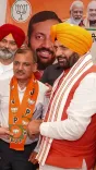 CM Saini Welcomes Sanjeev Goyal's Team into BJP at Faridkot