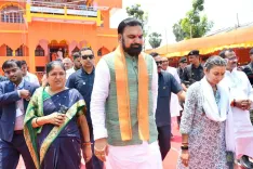 CM Samrat Choudhary Attends Pran Pratishtha at Chakoti Math