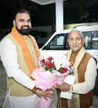 CM Samrat Choudhary meets Nagaland Governor at Lok Sewak Awas