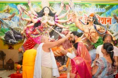 CM Samrat Choudhary offers Vijayadashami prayers at Tarapur temples