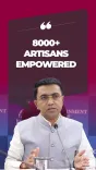 CM Sawant: 8,000 Women Trained Under Goa Handicrafts Dept