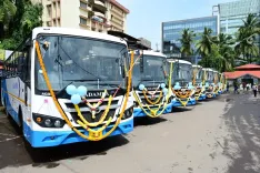 CM Sawant Flags Off 10 New KTCL Buses in Panaji