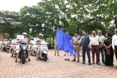 CM Sawant Flags Off Goa Police Anti-Drug Bike Rally in Sankhali