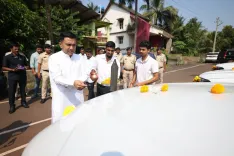 CM Sawant Performs Vijaya Dashmi Vehicle Pooja at Sankhali