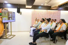 CM Sawant Tunes In to Mann Ki Baat Episode 135 at Panaji BJP HQ