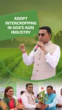 CM Sawant urges Goa farmers to adopt intercropping for self-reliance