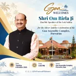 CM Sawant Welcomes Lok Sabha Speaker Om Birla to Goa