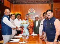 CM Shivakumar Meets Shivamogga Delegation Led by BJP MP Raghavendra