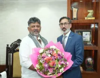 CM Shivakumar meets UK envoy and MP to deepen Karnataka ties