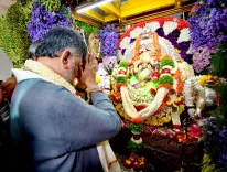CM Shivakumar Seeks Chamundeshwari's Blessings During Ashada