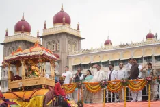 CM Siddaramaiah Flags Off Mysore Dasara Jamboo Savari 2026