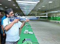 CM Soren Inspects Khelgaon Shooting Range, Directs Sports Infra Reforms
