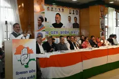 CM Sukhu chairs state Congress meet at Rajiv Bhawan, Shimla