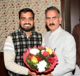 CM Sukhu Congratulates Newly Elected NSUI HP Chief Anit Jaswal