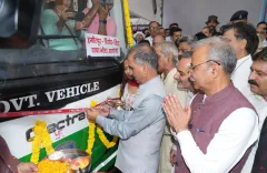 CM Sukhu flags off 35 HRTC electric buses from Hamirpur ISBT