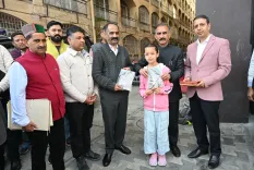 CM Sukhu launches book by Class 5 girl from Rohru in Shimla