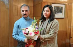 CM Sukhu meets newly appointed Lahaul-Spiti DC Nivedita Negi