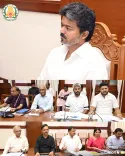 CM Vijay Chairs Labour Welfare Review at Secretariat