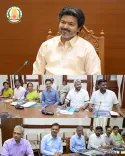 CM Vijay Chairs Tamil Development & Media Dept Review