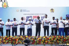 CM Vijay Flags Off Anti-Drug Run in Tamil Nadu