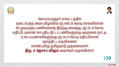 CM Vijay Launches ₹475 Cr Worth of Works in Coimbatore