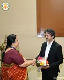 CM Vijay meets JNU Vice Chancellor at Secretariat
