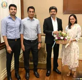 CM Vijay meets Polymer TV leadership at Secretariat